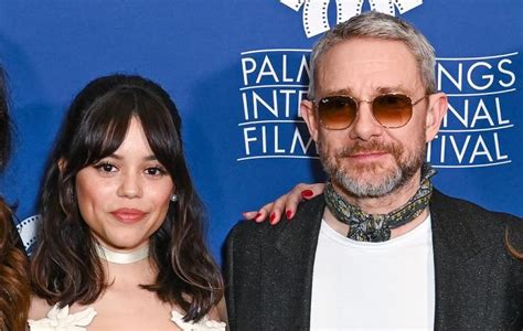 Jenna Ortega, 21, and Martin Freeman, 52, X